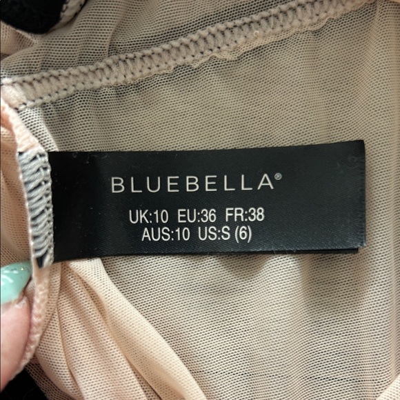 NWT Bluebella Sheer Black and Cream Striped Bodysuit - Picture 5 of 5